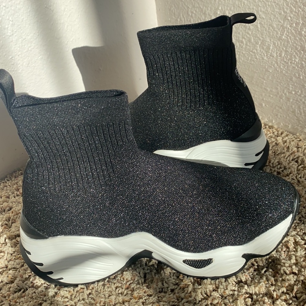 Georgio Armani black sock sneakers